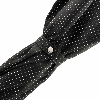 Punto bianco ostrich leather handle handmade Italian men's umbrella detail