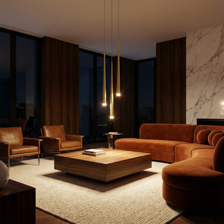 Compact LED Pendant Light – Modern Brushed Nickel Chandelier for Small Spaces