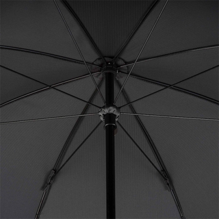 Mini chevron leather handle manual open handmade Italian men's umbrella top view