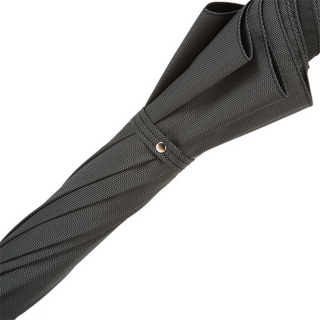 Mini chevron leather handle manual open handmade Italian men's umbrella open