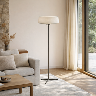 Nordic Fabric Floor Lamp – Modern LED Living Room Lamp with Soft Light Diffuser