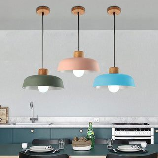 Small stained aluminium pendant — Nordic dining room lamp