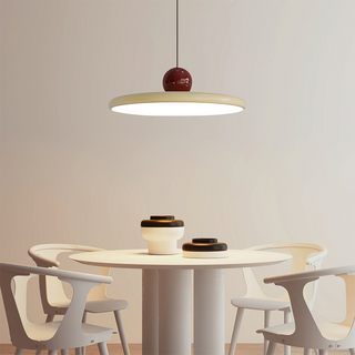 Nordic bedroom ceiling fixture with warm metal shade