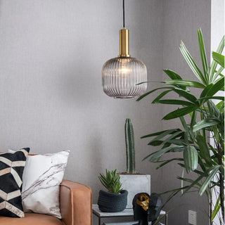 Suspension vintage – Lampe lanterne en vitrail pour salle à manger