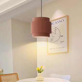 Adjustable resin pendant lamp for modern dining room