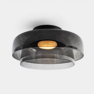 Multi-Layer Glass Ceiling Light - Modern Living Room Ceiling Lamp With Layered Shades