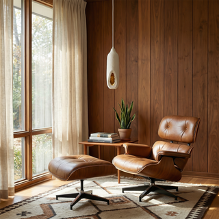 Modern Pendant Light – Beige Interior Pendant Lamp with LED Lighting & Touch Control