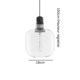 Stained Glass Pendant Light – Modern Pendant Lamp | Soft Diffused Lighting