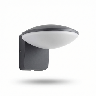 Black Solar Wall Light – Matte Outdoor Garden Lamp With Motion Sensor
