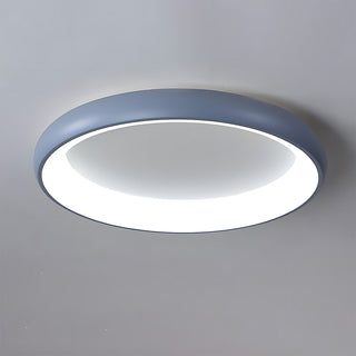LED Bedroom Ceiling Light - Modern Round Flush Mount Fixture With Soft Glow