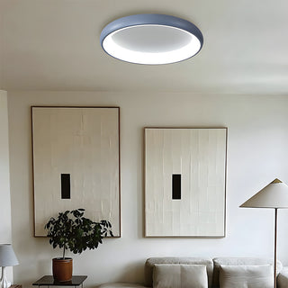 LED Bedroom Ceiling Light - Modern Round Flush Mount Fixture With Soft Glow