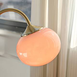 Marshmallow lamp ambient — glass metal base warm glow