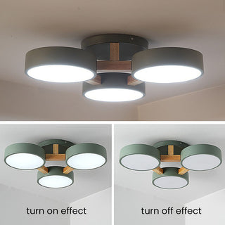 Acrylic Ceiling Light – Modern Multi-Head Fixture with Diffused Acrylic Heads