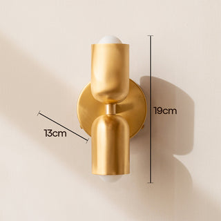 Double head modern copper wall sconce — elegant lamp