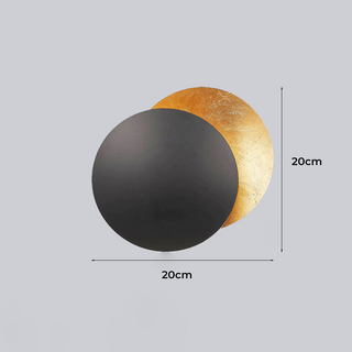 Modern creative round rotating wall sconce LED — interior