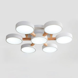 Acrylic Ceiling Light – Modern Multi-Head Fixture with Diffused Acrylic Heads