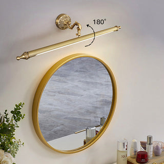 Gold metal vintage LED bathroom vanity wall sconce — lamp