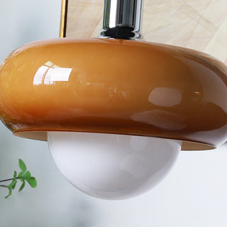 Pendant with glass dome — Bauhaus coffee color design