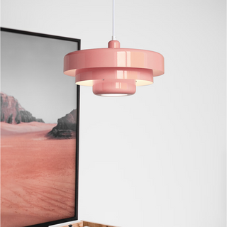 Bauhaus Pendant Light | Rustic Iron Ceiling Light - Mid Century Pendant Lamp