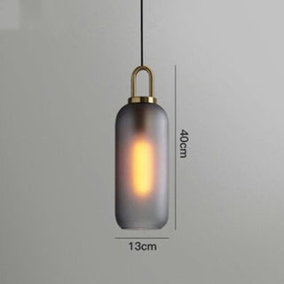 Modern Glass Pendant Light – Adjustable Hanging Single Bulb Fixture for Living Room Lighting
