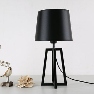 Black designer table lamp side — sleek modern ambient