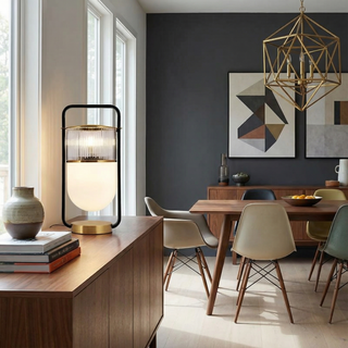 Sculptural Bedside Lamp – Contemporary Table Lamp with Adjustable LED Lighting