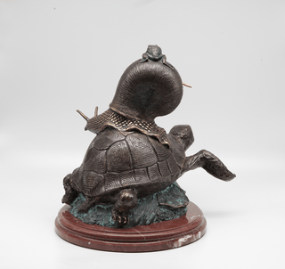 bronze nature inspired limited edition indoor decorative statue detail
