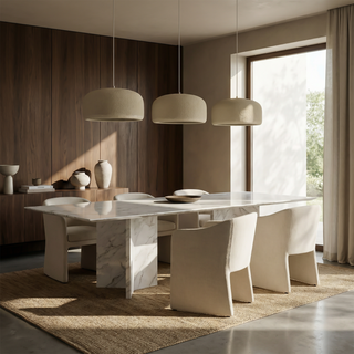 Minimalist LED Pendant Light – Durable Polymer Lamp With Soft Ambient Light