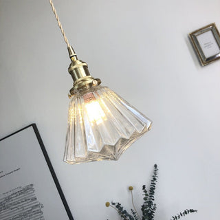 Adjustable diamond glass pendant for contemporary interior
