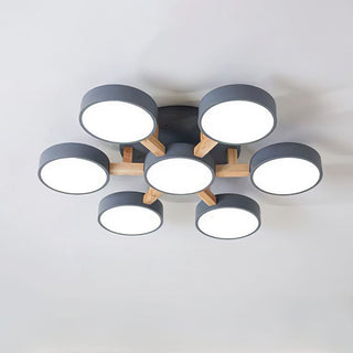 Acrylic Ceiling Light – Modern Multi-Head Fixture with Diffused Acrylic Heads