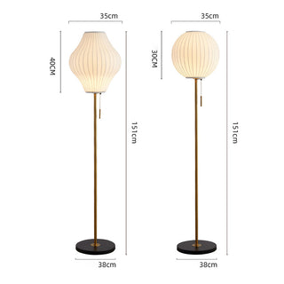 Silk white floor lamp — classic elegant warm interior
