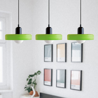 Suspension Bauhaus – Plafonnier Simple à 3 Têtes en Verre pour Salle à Manger