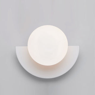 Irregular shape colorful modern wall sconce detail — indoor