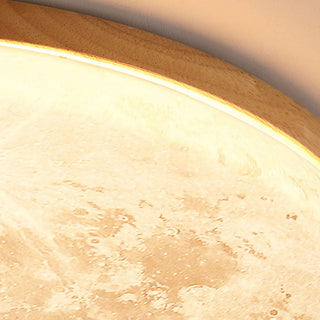 Plafonnier LED Lune - Luminaire Moderne Rond avec Éclairage Doux