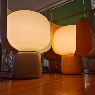 Post modern metal petal lamp — LED glass warm