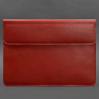 leather laptop sleeve universal magnetic flap closure genuine case product view