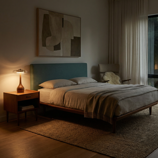 Retro Glass Floor Lamp – Japanese Style Lighting With Warm Incandescent Glow