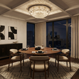 Modern Prestige Chandelier – Luxury LED Lighting Fixture for Warm Ambiance