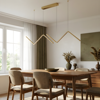 Dimmable Pendant Light – LED Aluminum Metal Ceiling Lamp | Adjustable Brightness