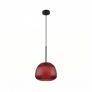 Colored Glass Pendant Light – Elegant Living Room Lighting with Warm Ambient Glow