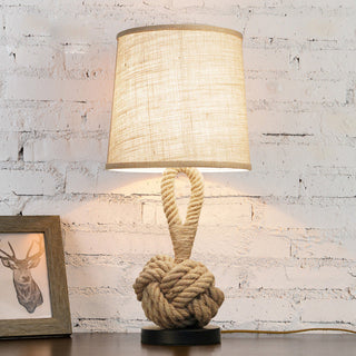 Stylish beige lamp natural craft — warm ambient bedroom light