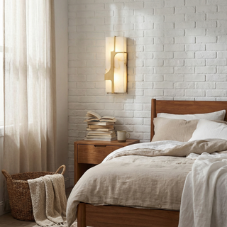 Contemporary Wall Sconce – Modern Wall Light with Gold Finish & Soothing LED Illumination