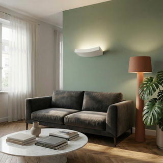 Applique murale moderne en céramique – Éclairage d'appoint en céramique blanc mat