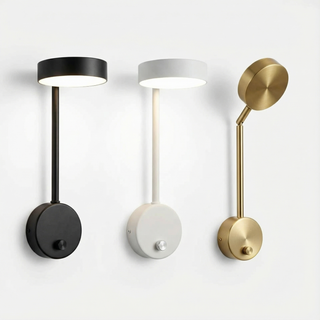 Rotating Wall Light – Directional LED Metal Sconce with Warm Ambient Lighting