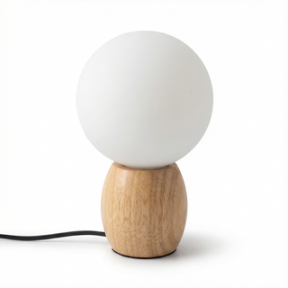 Nordic Table Lamp – Wooden Bedside Lamp With Soothing Light Fixture & Custom Temperature