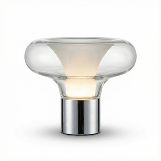 Lampe de table Art Déco – Lampe LED élégante avec finition chromée et interrupteur tactile