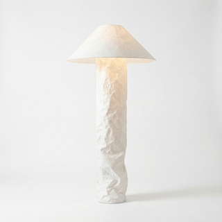 Iron Fabric Floor Lamp – Modern Living Room Lamp with LED Lighting Fixture