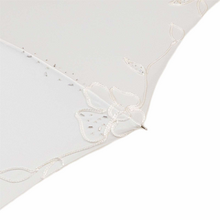 Bridal jeweled brass handmade Italian luxury umbrella top view
