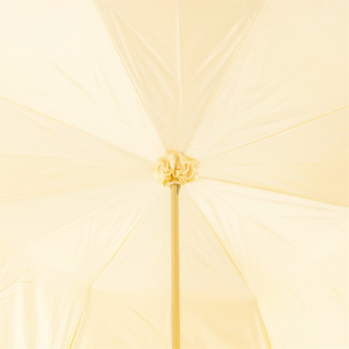 Ivory woman handmade Italian brass handle umbrella open canopy