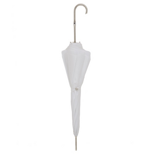 Wedding pearl elegant bridal handmade Italian jeweled brass umbrella close-up